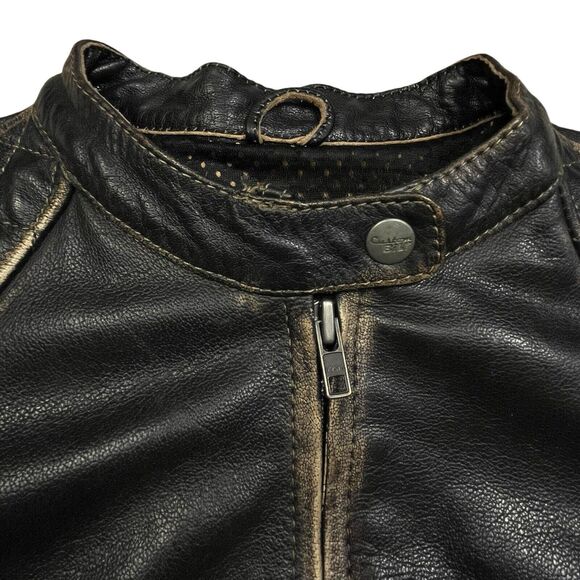 Custom Bilt Leather Motorcycle Jacket Padded with Liner Brown Size S - M * - Picture 6 of 16